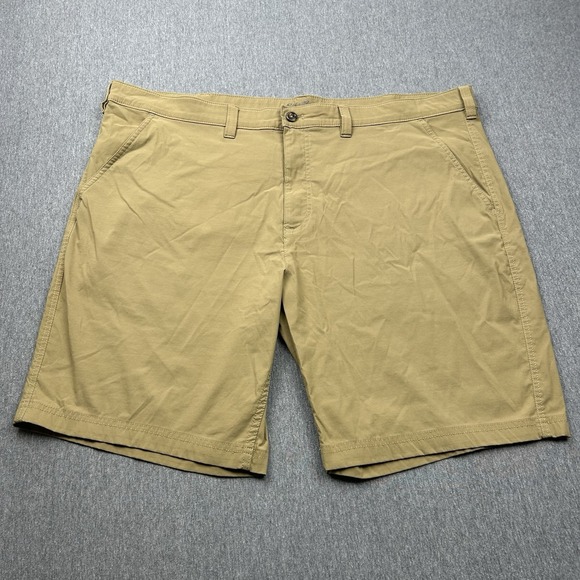 Eddie Bauer Other - Eddie Bauer Travex Shorts Men's 44 Khaki‎ Flat Front 10" Inseam Outdoor Hiking